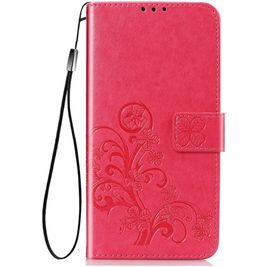 Mobigear Clover Housse Samsung Galaxy A21s Etui Porte-Monnaie - Rose