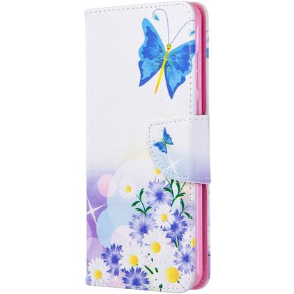 Mobigear Design Huawei P40 Étui Portefeuille - Fleurs