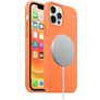 Mobigear Rubber Touch iPhone 12 Pro Silicone MagSafe Coque arrière - Orange