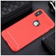 Mobigear Brushed Slim Coque iPhone XS Coque arrière en TPU Souple - Rouge