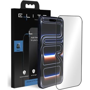 Elite iPhone 17 Pro Max Verre trempé Protection d'écran - Compatible Coque