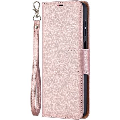 Mobigear Excellent Housse Samsung Galaxy A12 Etui Porte-Monnaie - Rose doré