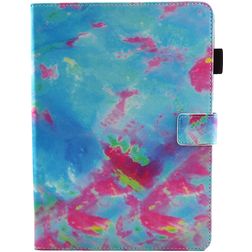 Mobigear Marble Coque iPad 6 (2018) Etui - Bleu / Rose