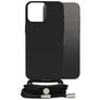 Mobilize Lanyard Gelly iPhone 14 Pro Max Coque avec cordon en TPU Souple - Noir