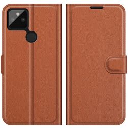 Mobigear Classic Housse Google Pixel 5a 5G Etui Porte-Monnaie - Marron