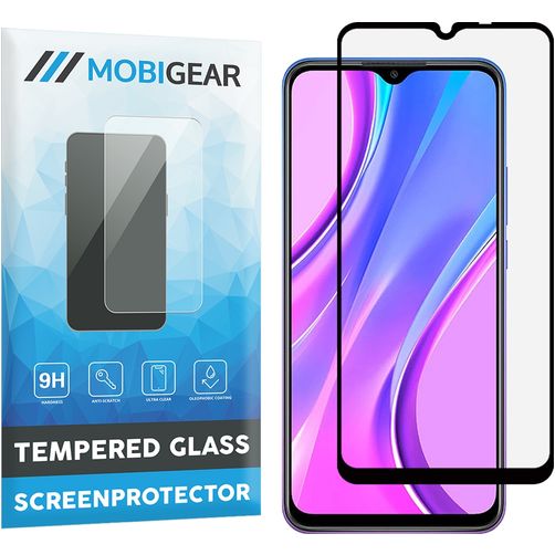 Mobigear Premium Xiaomi Redmi 9 Verre trempé Protection d'écran - Compatible coque - Noir