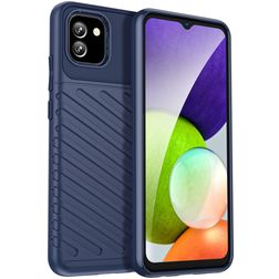 Mobigear Groove Coque Samsung Galaxy A03 Coque arrière en TPU Souple - Bleu