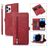 Mobigear Zipper iPhone 14 Pro Étui Portefeuille - Rouge