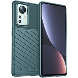Mobigear Groove Coque Xiaomi 12 Pro Coque arrière en TPU Souple - Vert