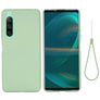 Mobigear Rubber Touch Coque Sony Xperia 10 IV Coque arrière en Silicone - Vert