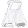 Mobiparts Hardcover Coque Transparente iPhone 18 Pro MagSafe Coque arrière Rigide avec Support Amovible - Transparent