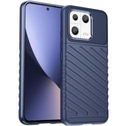 Mobigear Groove Coque Xiaomi 13 Coque arrière en TPU Souple - Bleu