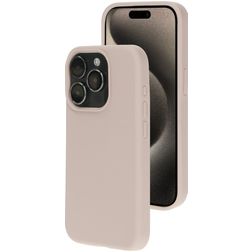 Mobiparts Coque iPhone 15 Pro Coque arrière en Silicone - Soft Salmon