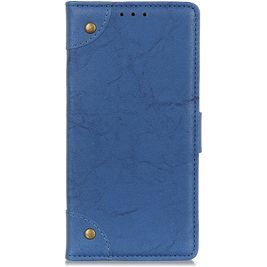 Mobigear Ranch Housse Motorola One Fusion Plus Etui Porte-Monnaie - Bleu