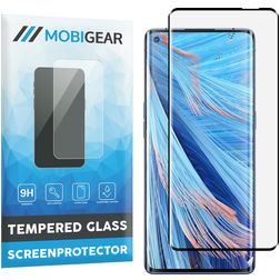 Mobigear Curved OPPO Find X2 Neo Verre trempé Protection d'écran - Compatible Coque - Noir