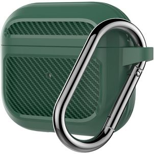 Mobigear Carbon Coque Apple AirPods 3 Coque en Silicone Souple - Vert