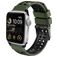Mobigear Aero Armor Bracelet Silicone pour Apple Watch Fermeture boucle ardillon - 49/46/45/44 mm - Vert armée