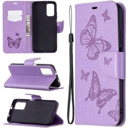 Mobigear Butterfly POCO M3 Étui Portefeuille - Violet