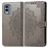 Mobigear Mandala Housse Nokia X30 Etui Porte-Monnaie - Gris