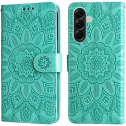 Mobigear Sunflower Housse Samsung Galaxy A57 Etui Porte-Monnaie - Vert