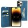 Mobiparts Classic Wallet Housse iPhone 14 Pro Max Etui Porte-Monnaie - Steel Blue