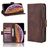 Mobigear Slide Wallet Housse iPhone 11 Pro Etui Porte-Monnaie - Marron