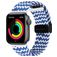 Mobigear Braided Mag Bracelet Nylon Apple Watch Fermeture magnétique - 49/46/45/44 mm - Noir / Blanc