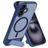 Mobiparts Hardcover Coque iPhone 16 MagSafe Coque arrière Rigide avec Support Amovible - Satin Blue