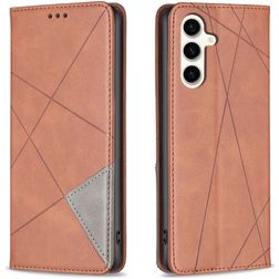 Mobigear Rhombus Slim Housse Samsung Galaxy S24 FE Etui - Marron