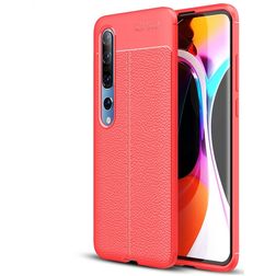 Mobigear Luxury Coque Xiaomi Mi 10 Coque arrière en TPU Souple - Rouge
