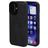 Mobiparts Classic iPhone 16 MagSafe TPU / Similicuir Coque arrière - Graphite Black