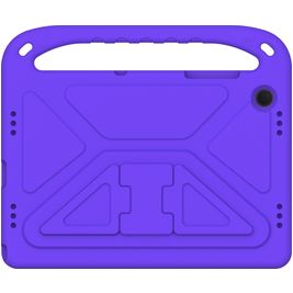 Mobigear AeroArmor Coque Samsung Galaxy Tab A9 Plus (2023) Coque de tablette pour enfants avec Poignée Enfants en EVA + Porte-crayon - Violet
