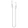 Mobilize Strong Nylon - Câble USB-C vers USB-C 0.2 mètre - Blanc