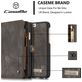 Caseme 008 Housse iPhone 6s Etui avec Coque Détachable Porte-Monnaie - Noir