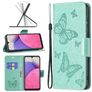 Mobigear Butterfly Housse Samsung Galaxy A33 Etui Porte-Monnaie - Turquoise