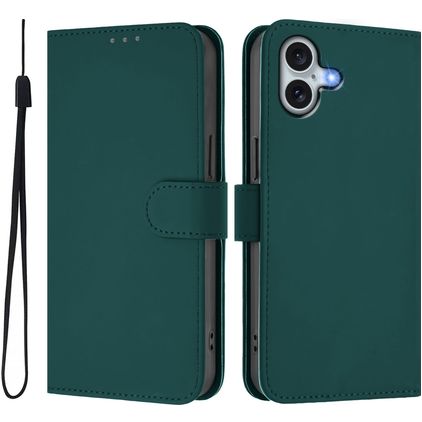 Mobigear Urban Wallet Housse iPhone 16 Plus Etui Porte-Monnaie - Vert