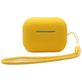 Mobigear Lanyard Coque Apple AirPods Pro 2 Coque en Silicone Souple - Jaune