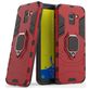 Mobigear Armor Ring Coque Samsung Galaxy J6 (2018) Coque arrière Rigide Anti-Chocs avec Anneau-Support - Rouge