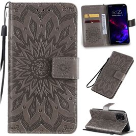 Mobigear Sunflower Housse iPhone 11 Etui Porte-Monnaie - Gris