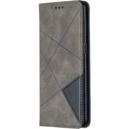 Mobigear Rhombus Slim Housse OPPO Reno 4 Etui - Gris