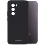 Mobilize Rubber Gelly Coque OPPO Reno 12 Coque arrière en TPU Souple - Noir