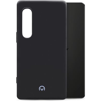 Mobilize Rubber Gelly Coque Sony Xperia 1 V Coque arrière en TPU Souple - Matt Black