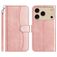 Mobigear S Line Housse iPhone 17 Pro Etui Porte-Monnaie - Rose doré