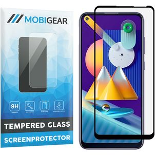 Mobigear Premium Samsung Galaxy M11 Verre trempé Protection d'écran - Compatible Coque - Noir