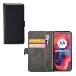Mobilize Classic Gelly Wallet Motorola Moto G04 Étui Portefeuille - Noir