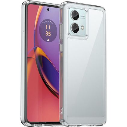 Mobigear Crystal Transparent Motorola Moto G84 Plastique rigide Coque arrière - Transparent
