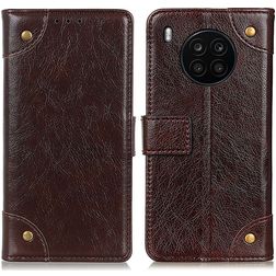 Mobigear Ranch HONOR 50 Lite Étui Portefeuille - Marron