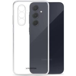 Mobilize Gelly Coque Transparente Samsung Galaxy A55 Coque arrière en TPU Souple - Transparent
