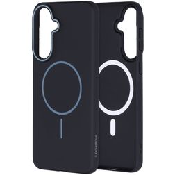 Mobiparts Slim Line Coque Samsung Galaxy A37 MagSafe Coque arrière Rigide - Onyx Black
