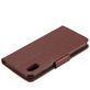 Mobigear Flowers Housse iPhone XR Etui Porte-Monnaie - Marron